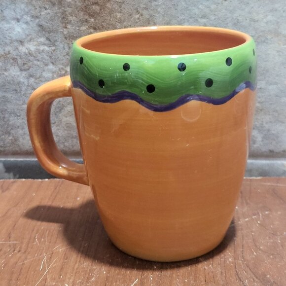 Laurie Gates Market Garden Vegetable Coffee Tea Mug Orange Cup - Picture 2 of 11